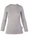 250 Women's Merino Long Sleeve Base Layer Comfort Zone - Light Mel Grey